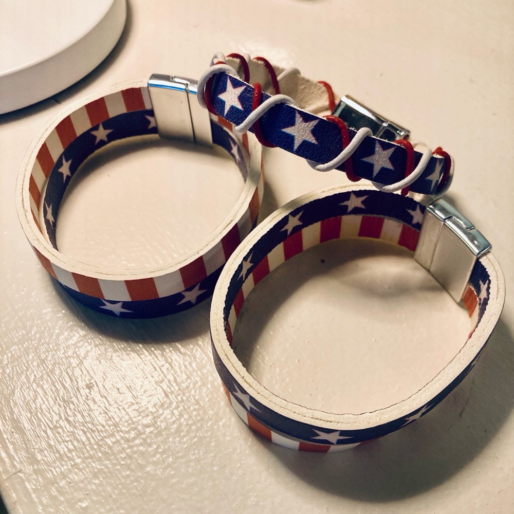Patriotic Star and Stripe Bracelets